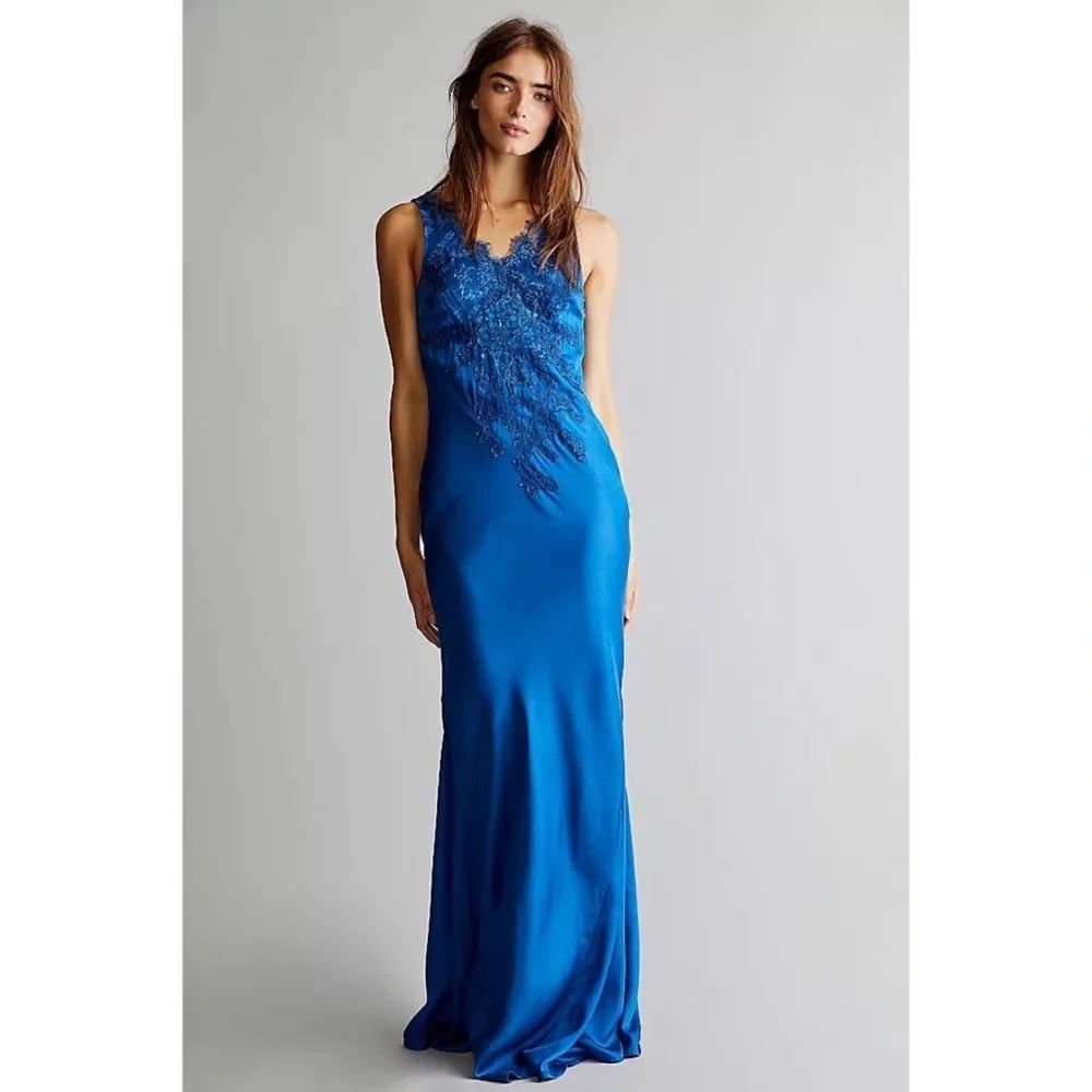Free People Brenda Knight Laced Slip Dress